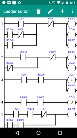 simple ladder logic program